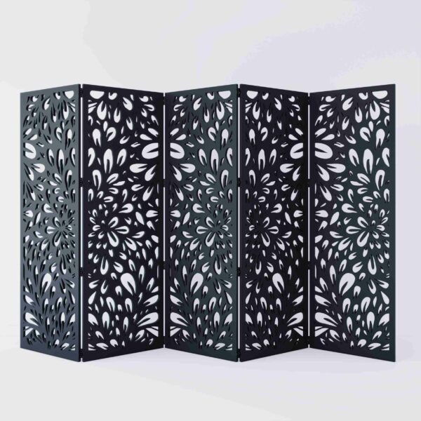 Lux Room Divider N°1 – 3 Panels, Black