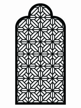 N°208 Garden Arch Screen Style 2