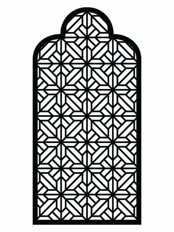 N°208 Garden Arch Screen Style 2