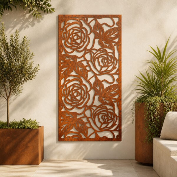 Corten Steel No119 Metal Garden Screen