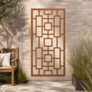 Corten Steel No149 Metal Garden Screen