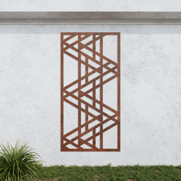 Corten Steel No129 Metal Garden Screen
