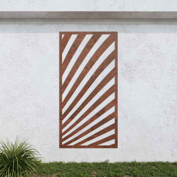 Corten Steel No15 Metal Garden Screen