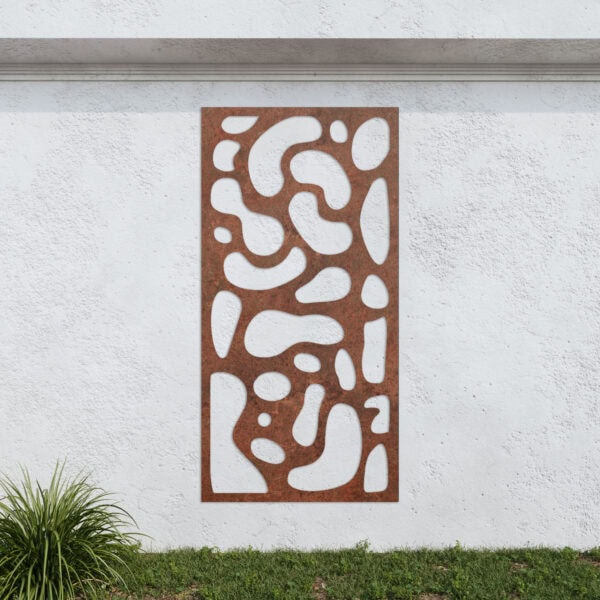 Corten Steel No25 Metal Garden Screen