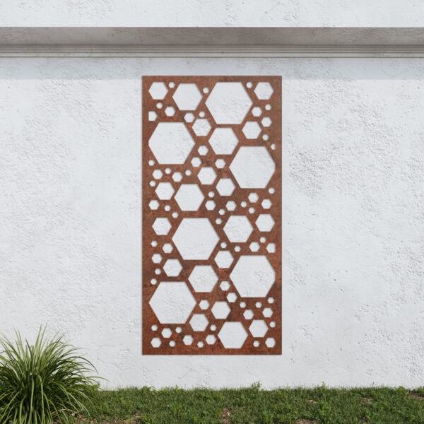 Corten Steel No31 Metal Garden Screen