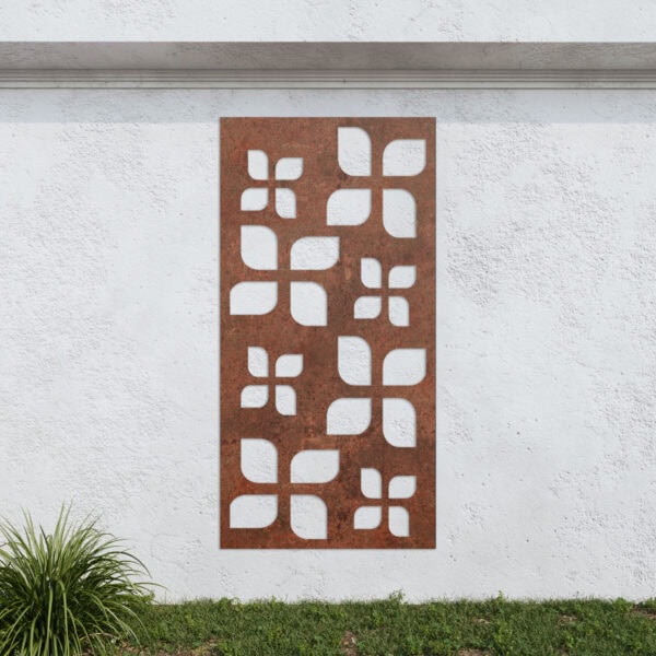 Corten Steel No34 Metal Garden Screen