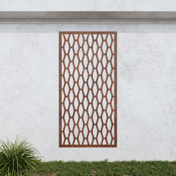 Corten Steel No35 Metal Garden Screen