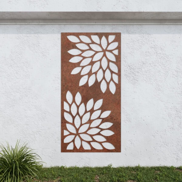 Corten Steel No42 Metal Garden Screen
