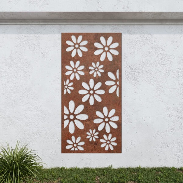 Corten Steel No58 Metal Garden Screen