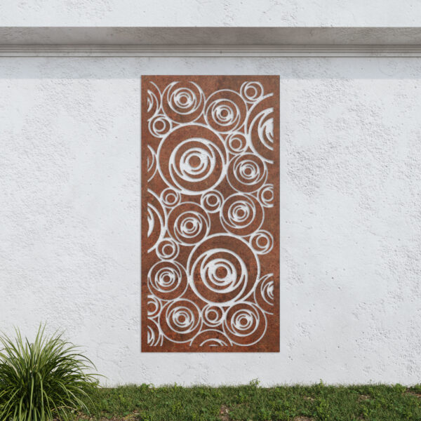Corten Steel No63 Metal Garden Screen