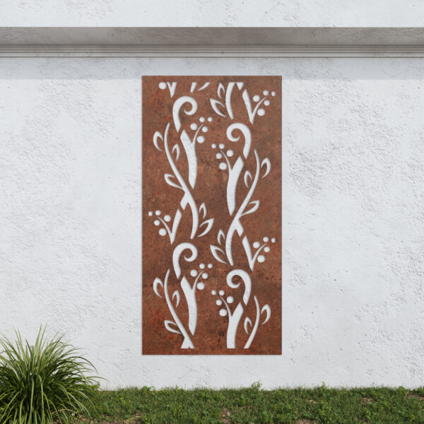 Corten Steel No68 Metal Garden Screen