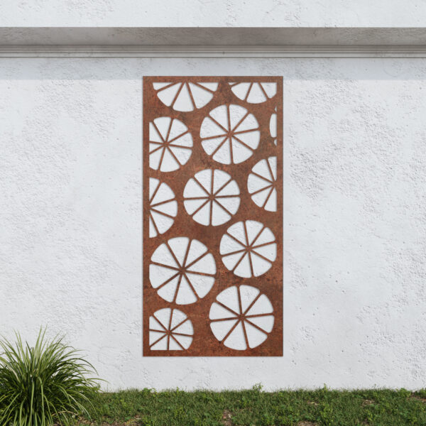 Corten Steel No69 Metal Garden Screen