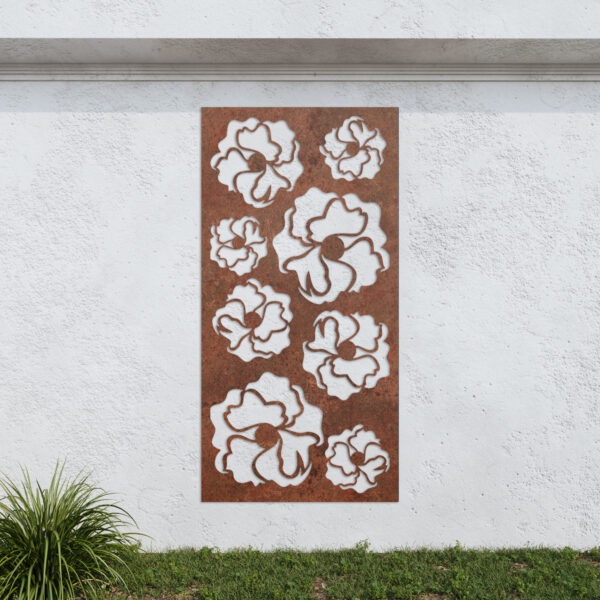 Corten Steel No74 Metal Garden Screen