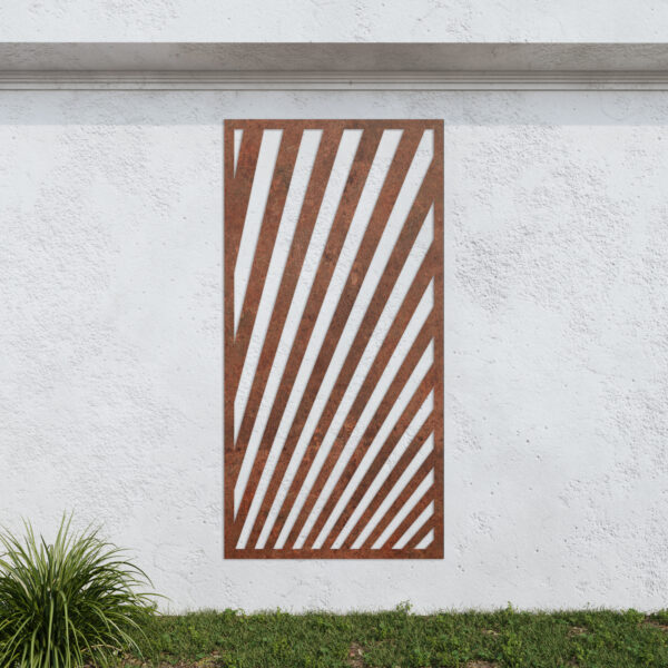 Corten Steel No77 Metal Garden Screen
