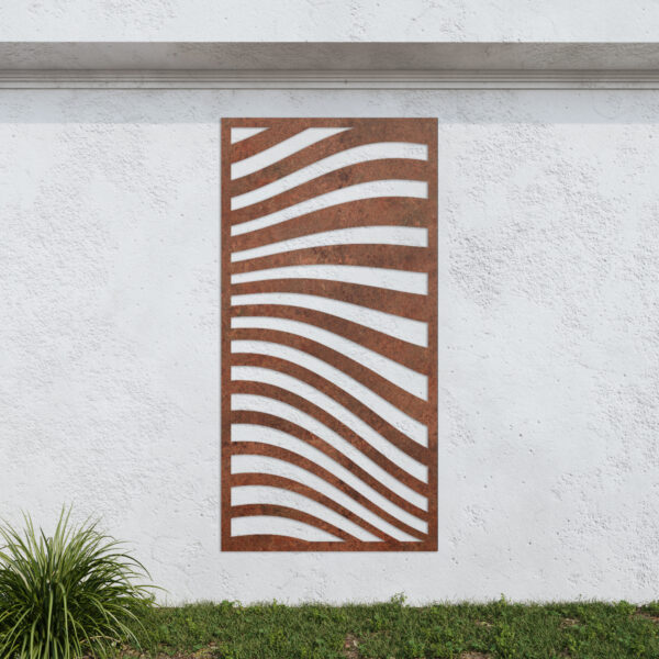 Corten Steel No80 Metal Garden Screen