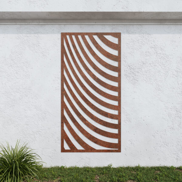 Corten Steel No82 Metal Garden Screen