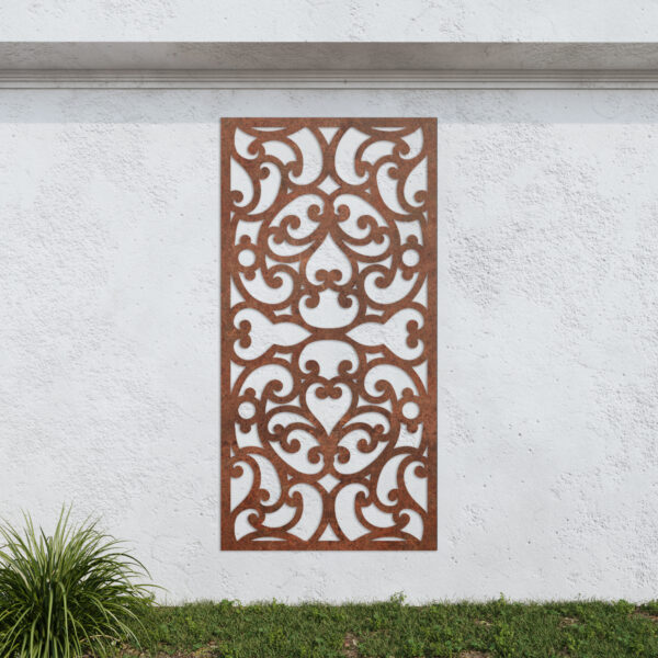 Corten Steel No87 Metal Garden Screen