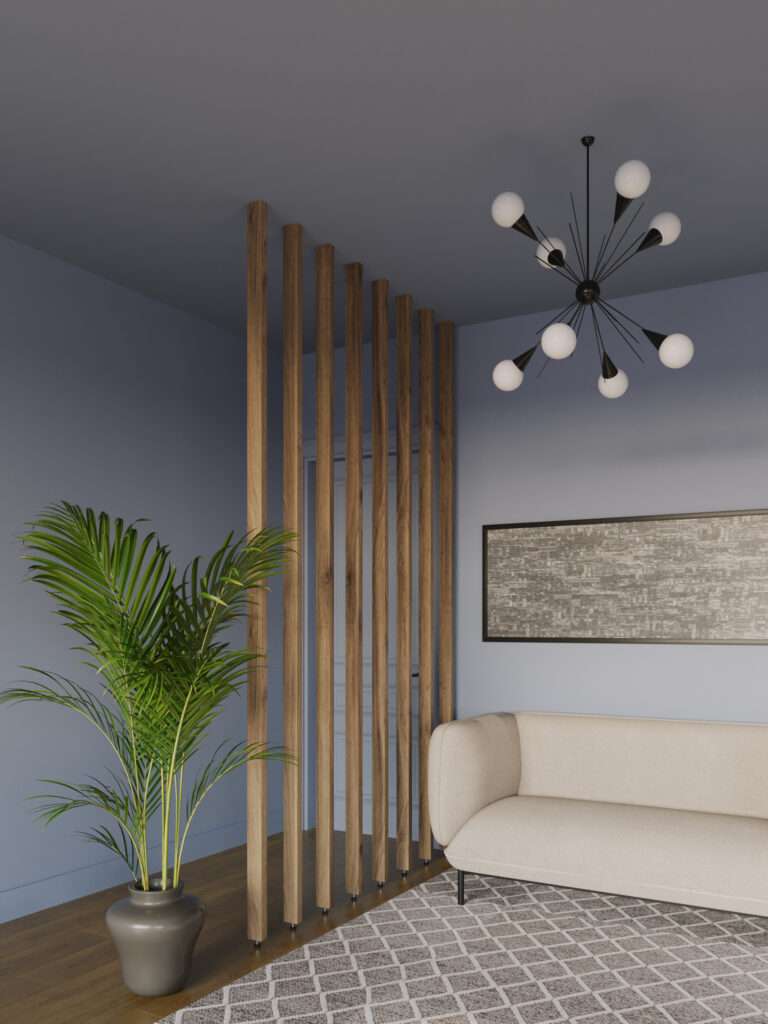 Curated visual reference: Gallery Detail: Reclaimed Wooden Slat Wall Partition Floor To Ceiling Divider