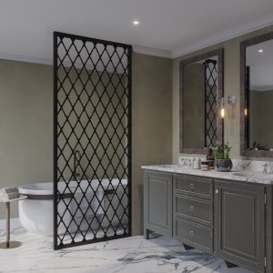 Metal Floor To Ceiling Room Divider – No36 – Bespoke Size