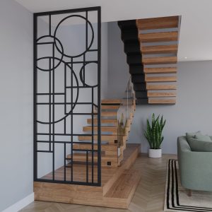 Metal Floor To Ceiling Room Divider – No197 – Bespoke Size