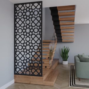 Metal Floor To Ceiling Room Divider – No218 – Bespoke Size