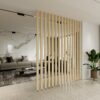 solid tulipwood slat room divider