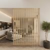 solid tulipwood slat room divider
