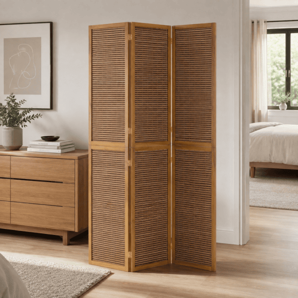 Bamboo Slat Folding Divider