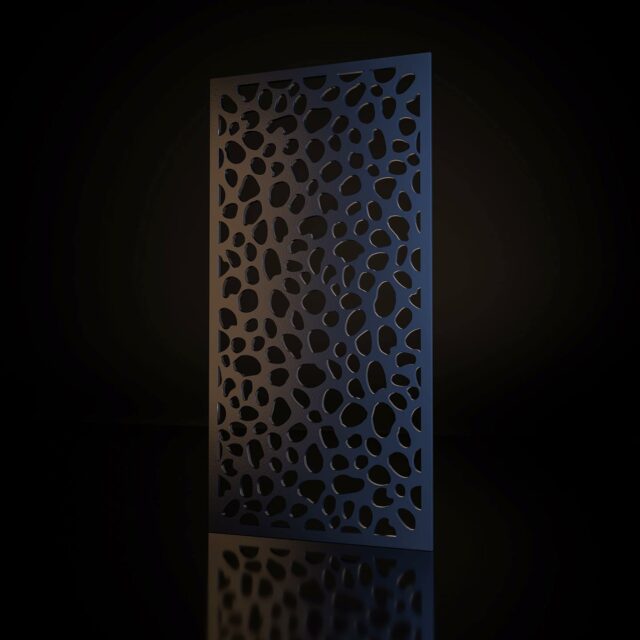 No18 will give you much more coverage while also affording you the feeling of space and freedom. With a smaller and more frequent pattern, this privacy screen is ideal for those who want something abstract in their garden, rather than conforming to a particular theme.